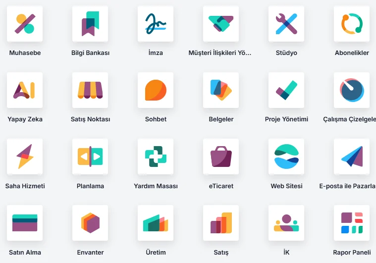 Odoo ERP ve CRM uygulama modülleri
